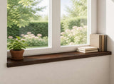 Window Sills 2 pcs Dark Brown 100 x 30 x 2 cm Solid Beech Wood 42048314