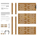 Garden Gate 100x125 cm Corten Steel Square Design 153252
