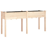 Planter with Liner 161x45x76 cm Solid Wood Fir 364236