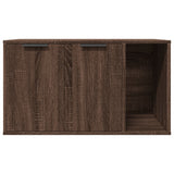 Cat Litter Box Enclosure Brown Oak 80x50x45 cm Engineered Wood 857739