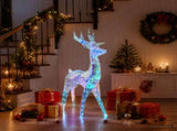 Prismatic Iridescent LED Reindeer Multicolour 48 x 19 x 86 cm 42056641