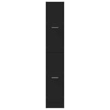 Apothecary Cabinet Black 30x41x174.5 cm Engineered Wood 3309628