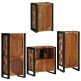 Bathroom Furniture Set 4 pcs Multicolour Solid Reclaimed Wood 3305689