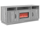 Electric Fireplace Grey Sonoma 100 x 33 x 55 cm Engineered wood 8020996