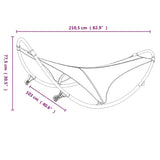 Rocking Sun Lounger with Wheels Steel & Textilene Fabric Cream 317605