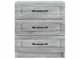 Bedside Cabinet Grey Sonoma 43 x 41 x 63.5 cm Engineered Wood 895711