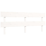 Senior Bed without Mattress White Super King Size Solid Wood 3195367