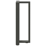 ZNTS Console Table Legs T-Shaped 2 pcs Anthracite 25x28x cm Steel 4013042