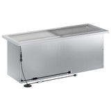 Garden Planter with LED Silver 30 x 80 x 30 cm Galvanised Steel 8008108