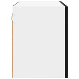 Hanging Cabinet 2 pcs Black Oak and White 50 x 31 x 40 cm 884149