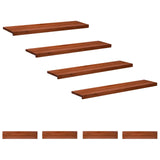 Stair Treads 8 pcs 120 x 30 x 2 cm Brown Solid Beech Wood 3446303