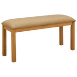 Dining Set 3 pcs Beige Solid Oak Wood 3430273