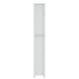 Washing Machine Cabinet BERG White 76x27x164.5 cm Solid Wood 358556
