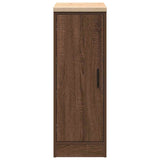 Garage Storage Cabinet Brown Oak 30x51x85 cm Solid Wood Pine 860559