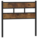 Replace Headboard Smoked Oak 90 cm Iron and Engineered Wood 4017081