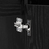 Sink cabinet Black Oak 80 x 33 x 60 cm Engineered Wood and Iron 881275