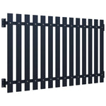 ZNTS Fence Panel Anthracite 170.5x100 cm Powder-coated Steel 146476