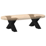 Coffee Table Legs X-Shaped 2 pcs Black 60x cm Steel 4012940
