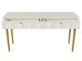 Dressing Table With 2 Drawers 76.5 Cm High ,Chest Drawers Bedroom Highboard White Sideboard Chest WF314399AAB