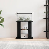 Aquarium Stand Black Oak 60x30x60 cm Engineered Wood 862148