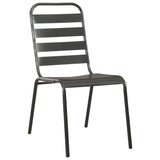 Dining Set Dark Grey E-coated and powder-coated steel Medium 46633