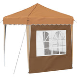 Pop-up Party Tent 195 x 195 x 245 cm Beige Oxford Fabric 42019727