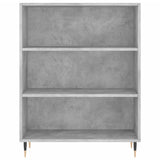 Bookcase Concrete Grey 69.5x32.5x90 cm Engineered Wood 828344