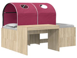 Bed with Tunnel 3 pcs Artisian Oak and Red Engineered Wood 3423519