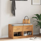 Hallway Bench SANDNES 87x40x50 cm Solid Wood Pine 4010460