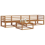 Outdoor Sofa Set 5 pcs Natural Solid Acacia Wood 3367142