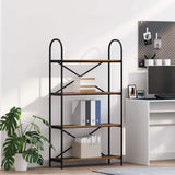 Bookshelf 4-Tier 80 x 30 x 146 cm Engineered wood Old Wood 879897