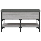 Shoe Bench Grey Sonoma 82x42x45 cm Engineered Wood 835195