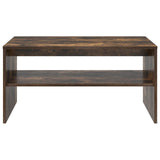 Coffee Table Smoked Oak 80 x 50 x 40 cm Engineered Wood 8000280