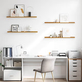 Wall Shelf 4 pcs Beige 100 x 9 x 3 cm Engineered Wood 42020039