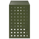 Air Conditioner Cover Olive Green 110 x 50 x 80 cm Steel 8014139