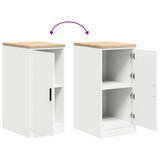 Garage Storage Cabinet White 40x51x85 cm Solid Wood Pine 860562