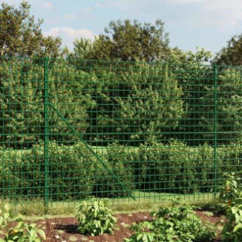 Wire Mesh Fence with Flange Green 2.2x25 m 154175