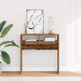 Console Table Old Wood 78x30x80 cm Engineered Wood 856620