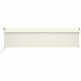 Manual Retractable Awning with Blind&LED 6x3m Cream 3069482