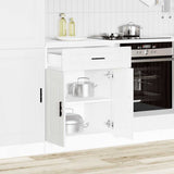 Kitchen Base Cabinet Porto White Engineered Wood 853967