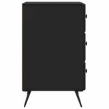 Bedside Cabinet Black 43 x 41 x 66.5 cm Engineered Wood 895476