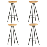 Bar Stools 4 pcs Rough Mango Wood 286615