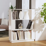 Book Cabinet/Room Divider White 80x25x101 cm Solid Wood Pine 814055