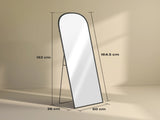 165cm Aluminium Frame Standing Mirror - Black T3398P378119