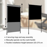 Outdoor Roller Blind 120x270 cm Anthracite 145936