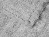 Throw Blanket Grey 270 x 240 cm 1.77 kg Fleece 42016836
