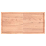 Table Top Light Brown 120x60x cm Treated Solid Wood Oak 3156375