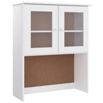 Highboard ALTA White 77x35x165 cm Solid Wood Pine 3187780