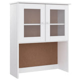 Highboard ALTA White 77x35x165 cm Solid Wood Pine 3187780