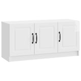 TV Cabinet High Gloss White 99 x 34.5 x 47 cm Engineered Wood 895869